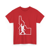 Sasquatch Idaho Bigfoot T-Shirt - Red