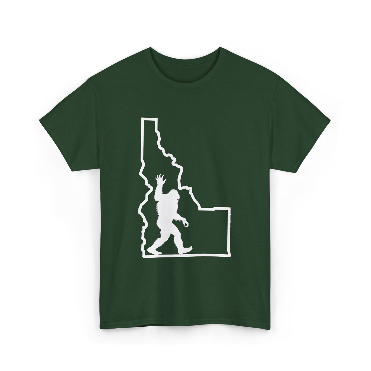 Sasquatch Idaho Bigfoot T-Shirt - Forest Green