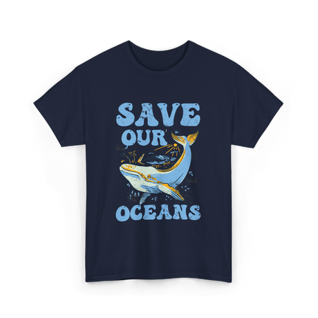 Save Our Oceans Ocean Conservation T-Shirt - Navy