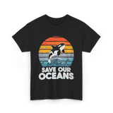 Save Our Oceans Orca T-Shirt - Black