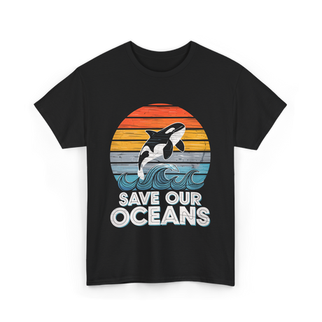 Save Our Oceans Orca T-Shirt - Black