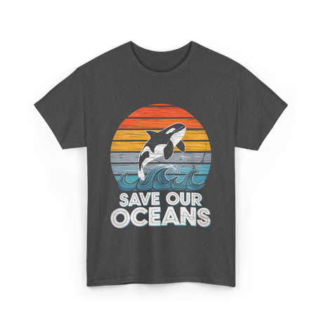 Save Our Oceans Orca T-Shirt - Dark Heather