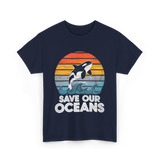 Save Our Oceans Orca T-Shirt - Navy