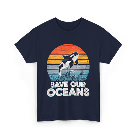 Save Our Oceans Orca T-Shirt - Navy