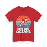 Save Our Oceans Orca T-Shirt - Red