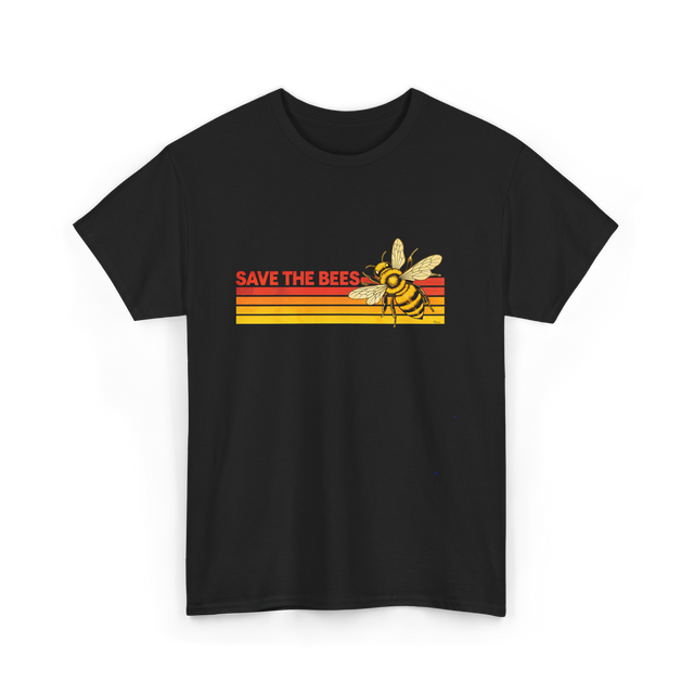 Save The Bees Bee Conservation T-Shirt - Black