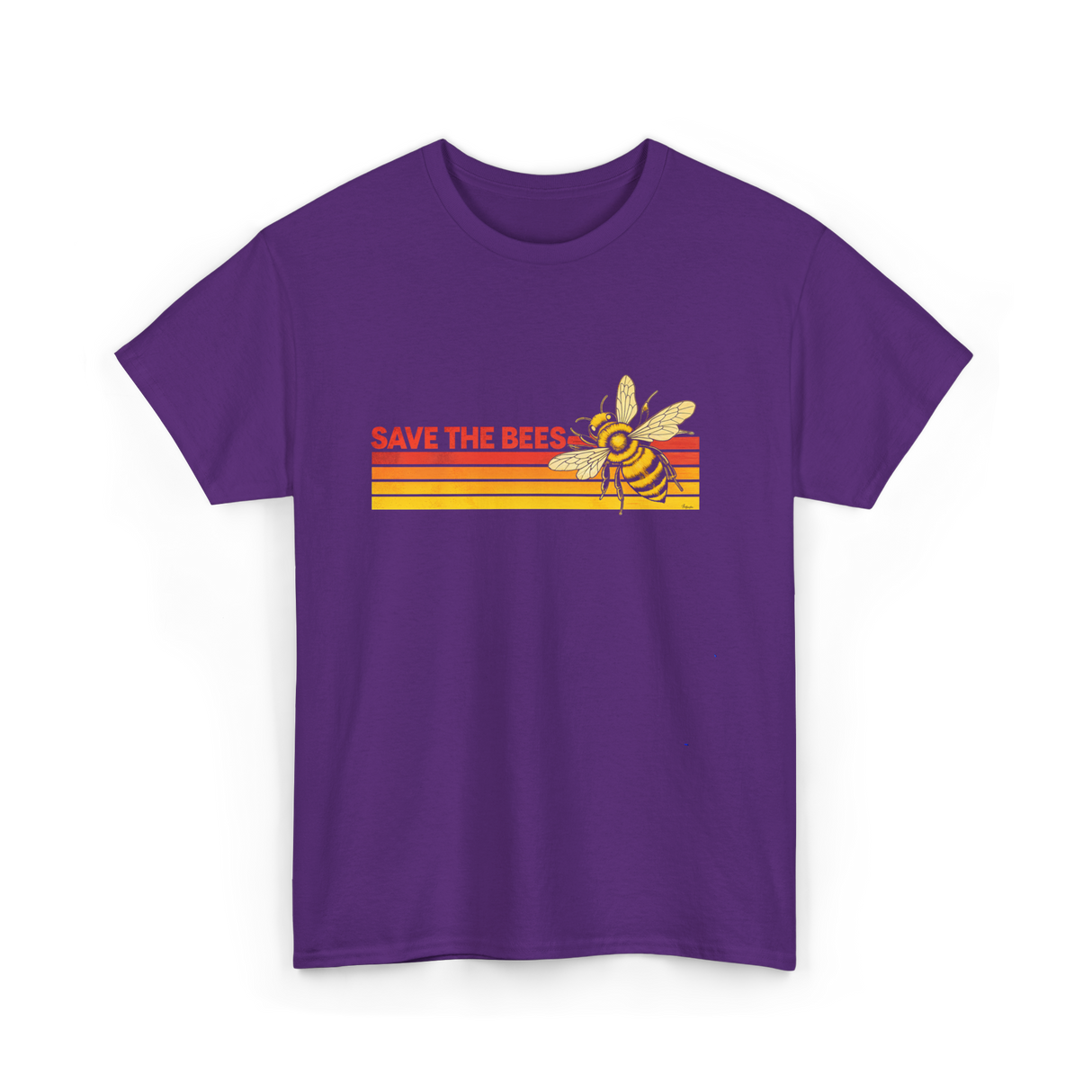 Save The Bees Bee Conservation T-Shirt - Purple