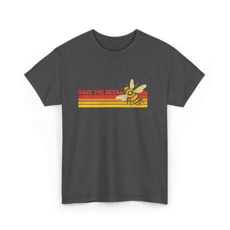 Save The Bees Bee Conservation T-Shirt - Dark Heather