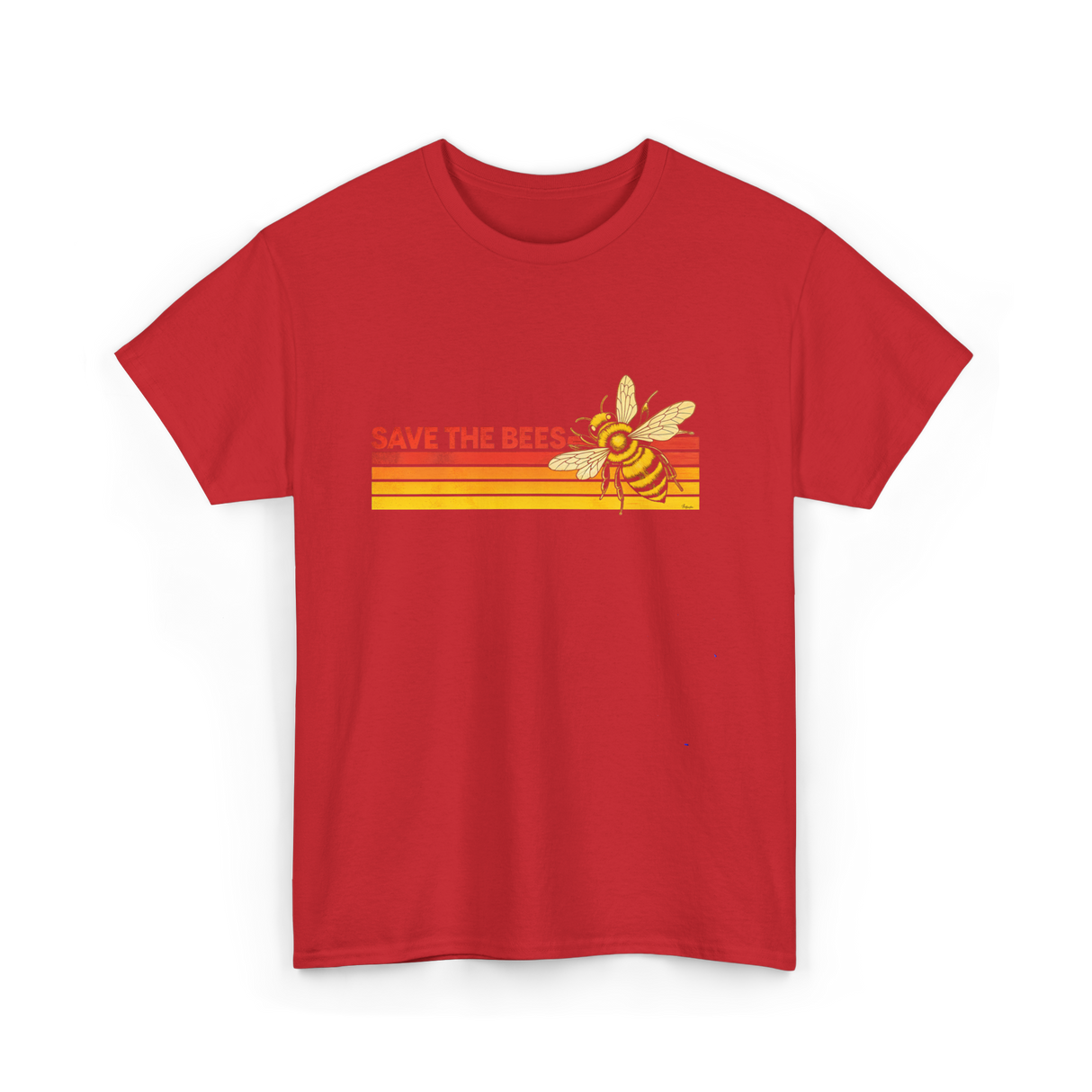 Save The Bees Bee Conservation T-Shirt - Red