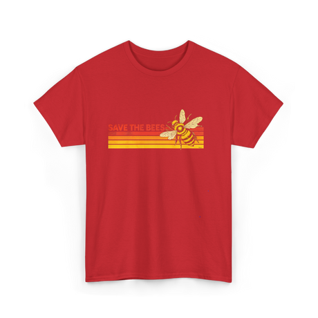 Save The Bees Bee Conservation T-Shirt - Red