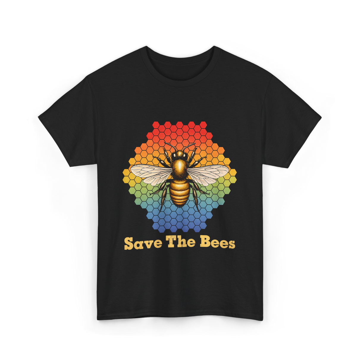 Save The Bees Bee T-Shirt - Black