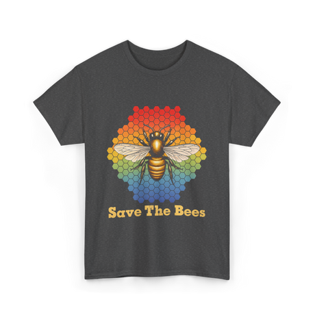 Save The Bees Bee T-Shirt - Dark Heather