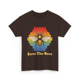 Save The Bees Bee T-Shirt - Dark Chocolate