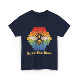 Save The Bees Bee T-Shirt - Navy