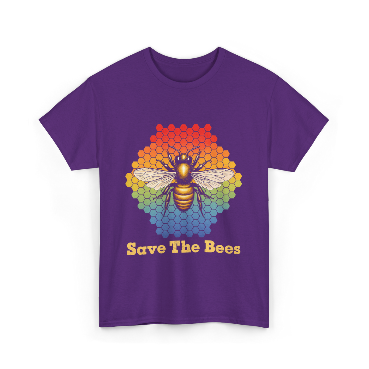 Save The Bees Bee T-Shirt - Purple