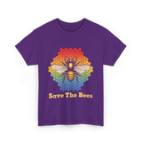 Save The Bees Bee T-Shirt - Purple