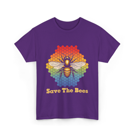 Save The Bees Bee T-Shirt - Purple