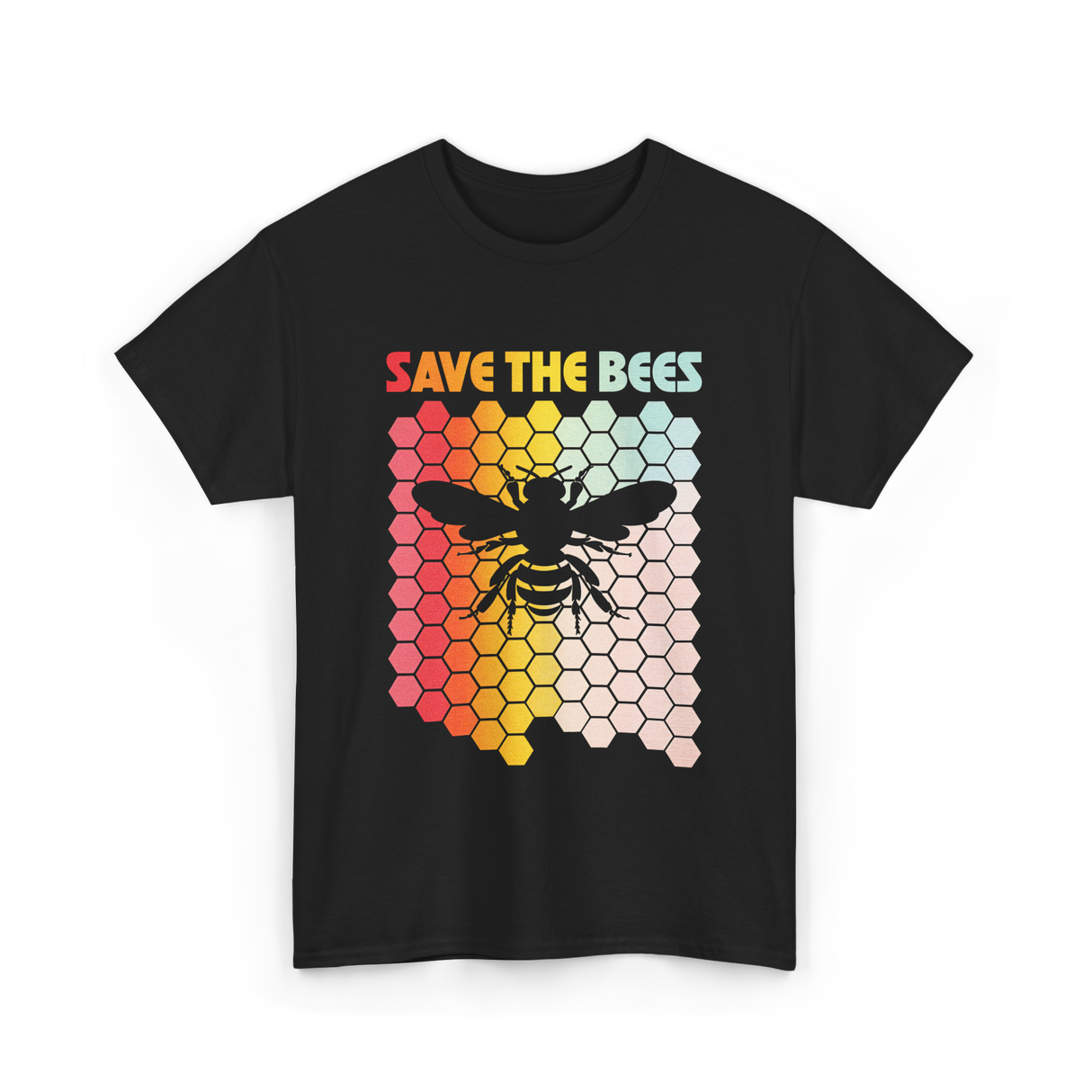 Save The Bees Bees Environment T-Shirt - Black