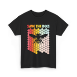 Save The Bees Bees Environment T-Shirt - Black