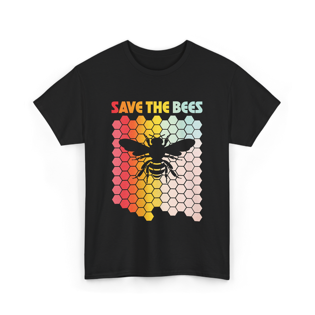 Save The Bees Bees Environment T-Shirt - Black