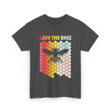 Save The Bees Bees Environment T-Shirt - Dark Heather