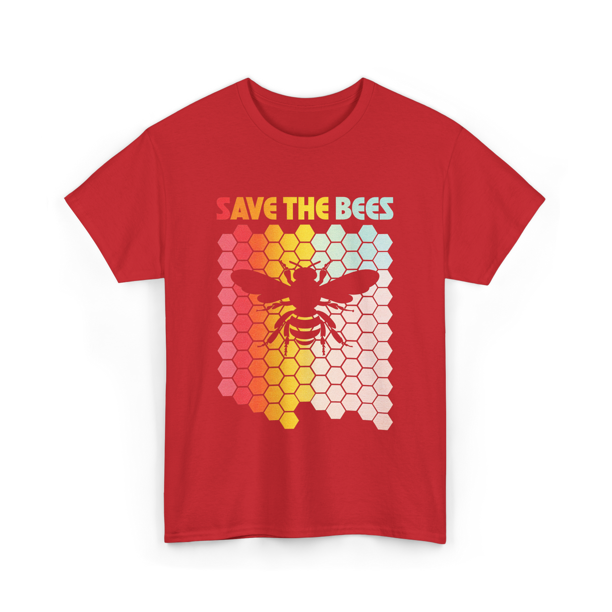 Save The Bees Bees Environment T-Shirt - Red