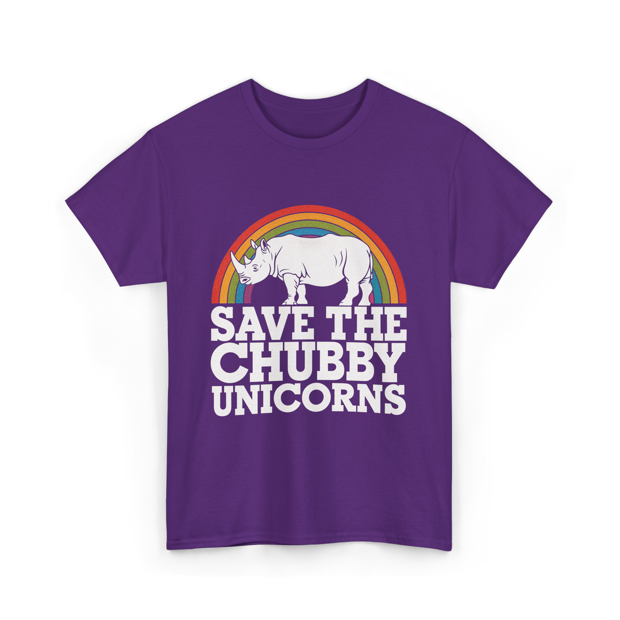 Save the Chubby Unicorns Conservation T-Shirt - Purple