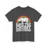 Save the Chubby Unicorns Conservation T-Shirt - Dark Heather