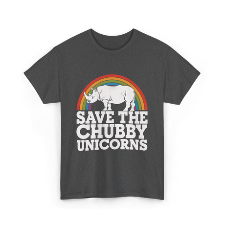 Save the Chubby Unicorns Conservation T-Shirt - Dark Heather