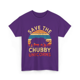 Save The Chubby Unicorns Rhino T-Shirt - Purple