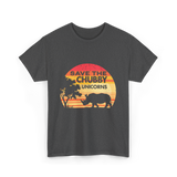 Save The Chubby Unicorns Rhino T-Shirt - Dark Heather