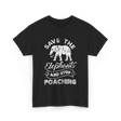 Save The Elephants Poaching T-Shirt - Black