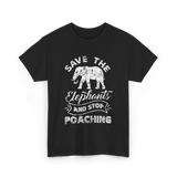 Save The Elephants Poaching T-Shirt - Black