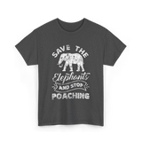 Save The Elephants Poaching T-Shirt - Dark Heather