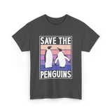 Save The Penguins Penguin Conservation T-Shirt - Dark Heather