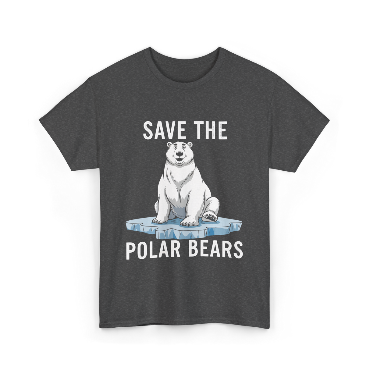 Save The Polar Bears Conservation T-Shirt - Dark Heather