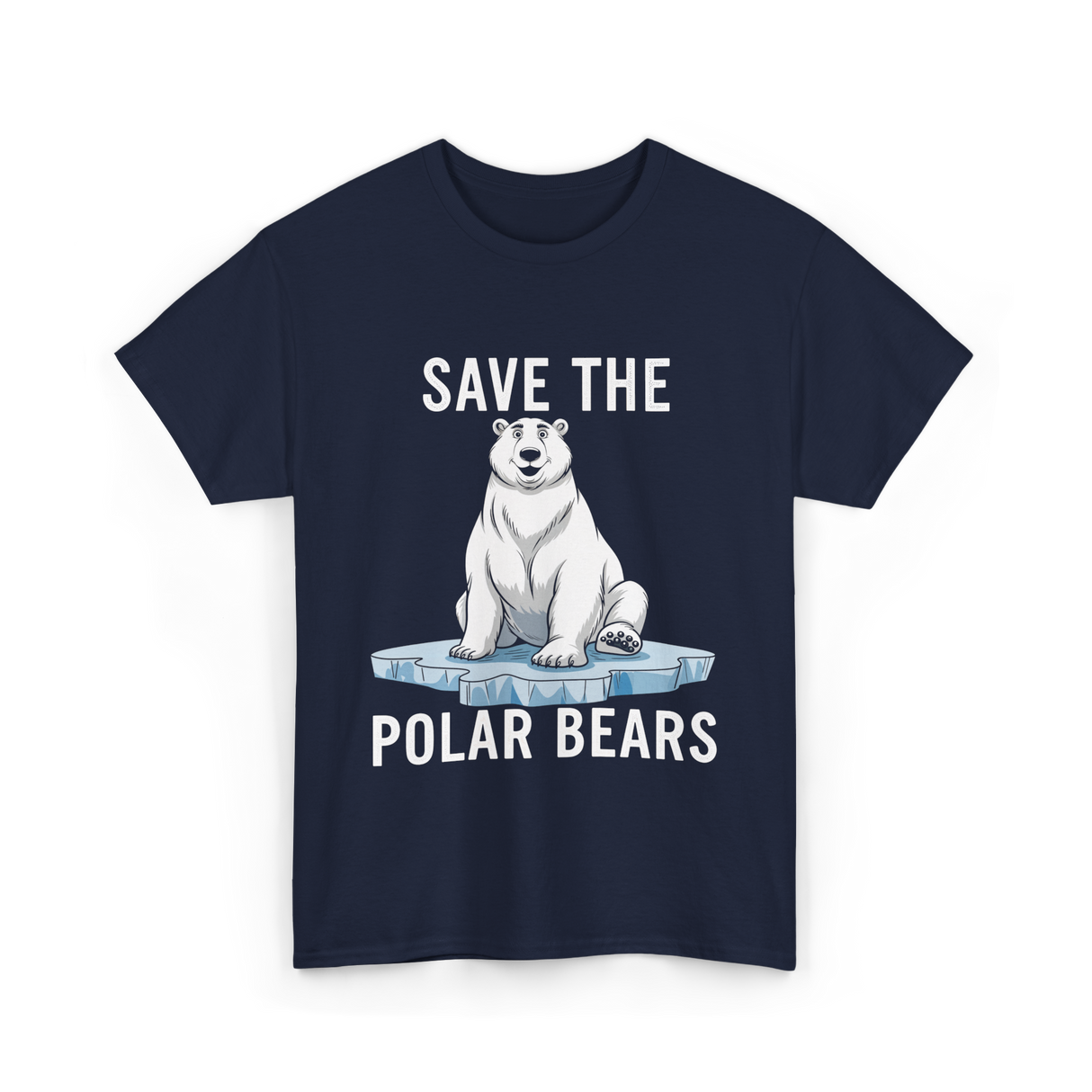 Save The Polar Bears Conservation T-Shirt - Navy