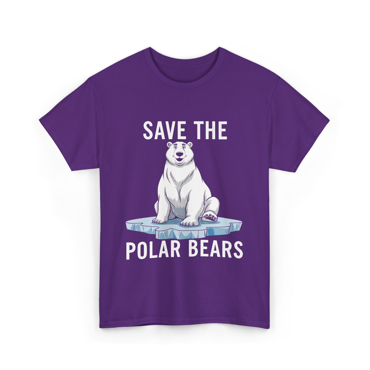 Save The Polar Bears Conservation T-Shirt - Purple