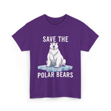 Save The Polar Bears Conservation T-Shirt - Purple