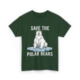 Save The Polar Bears Conservation T-Shirt - Forest Green