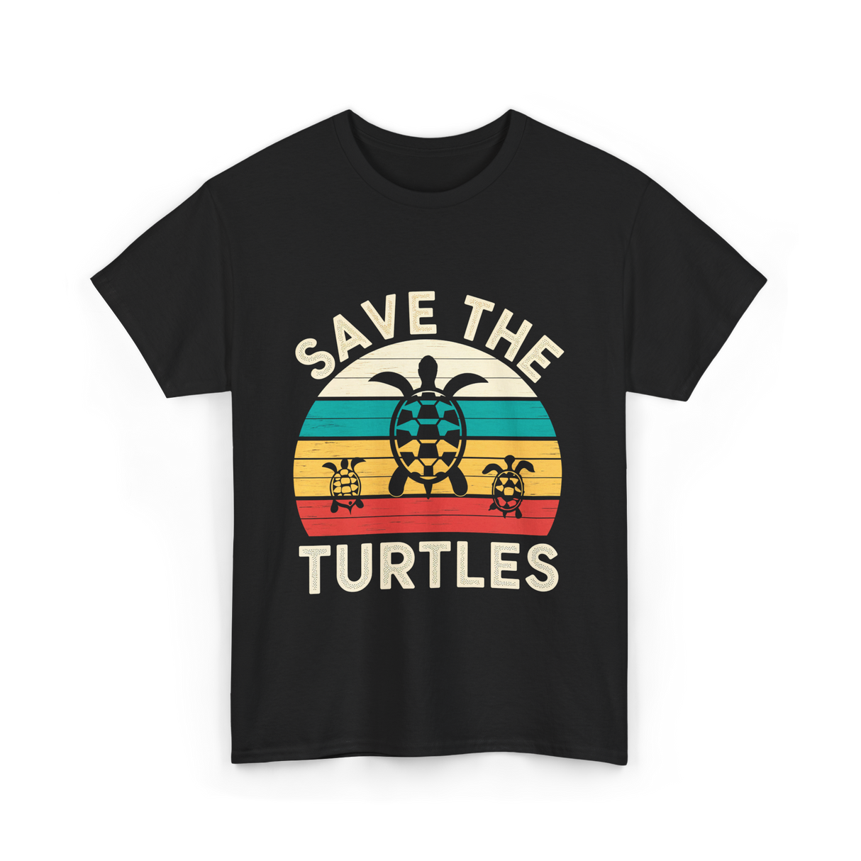 Save The Turtles Animal Rights T-Shirt - Black