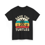 Save The Turtles Animal Rights T-Shirt - Black