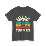 Save The Turtles Animal Rights T-Shirt - Dark Heather