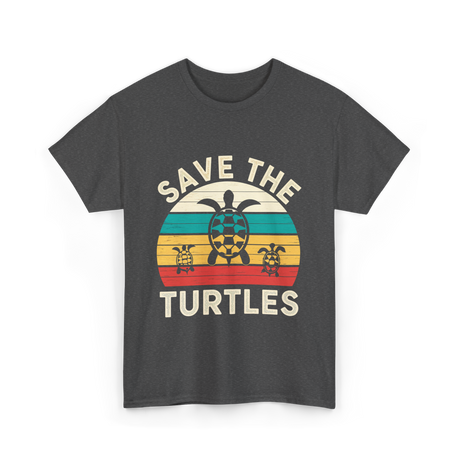 Save The Turtles Animal Rights T-Shirt - Dark Heather