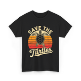 Save the Turtles Marine Life Conservation T-Shirt - Black