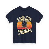 Save the Turtles Marine Life Conservation T-Shirt - Navy