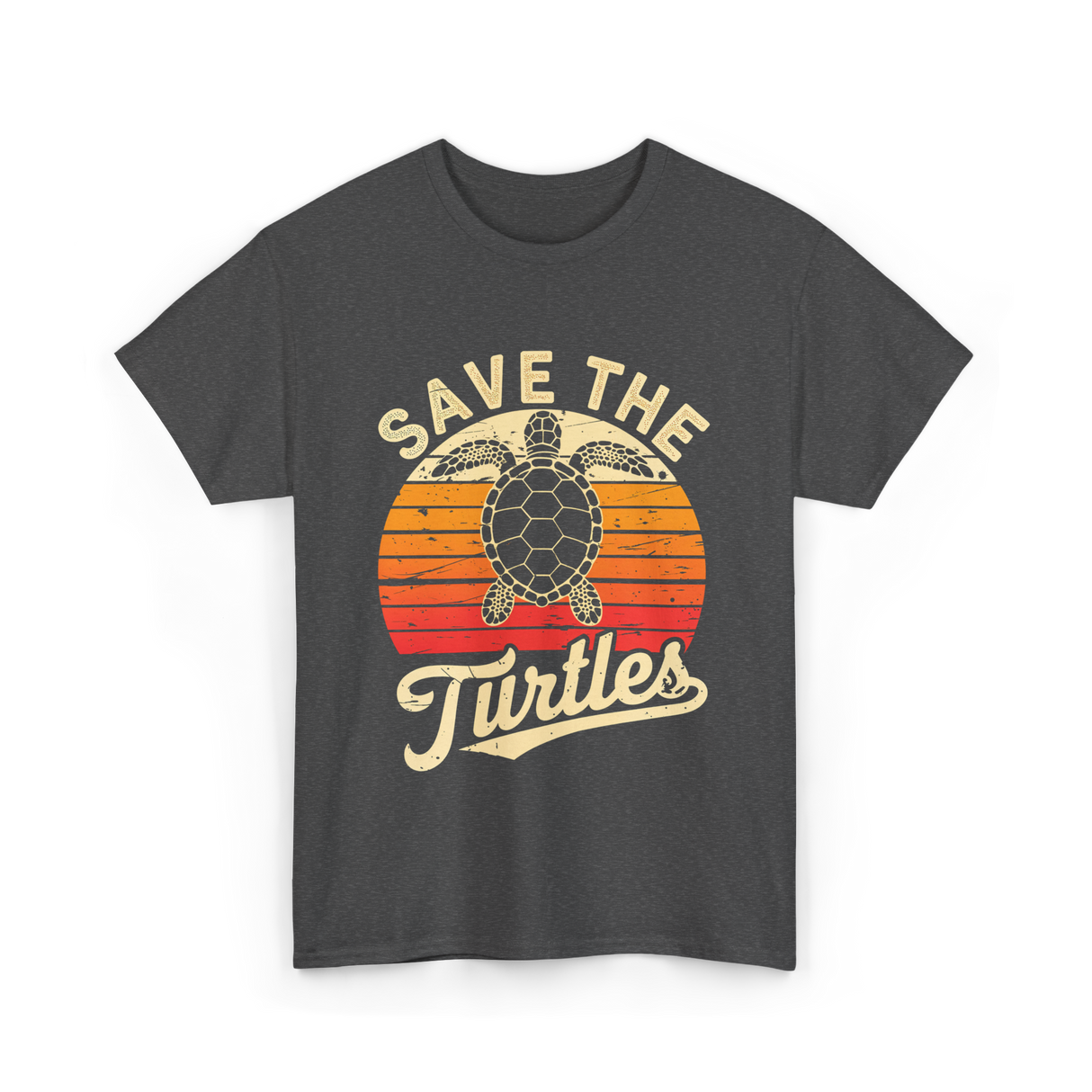 Save the Turtles Marine Life Conservation T-Shirt - Dark Heather