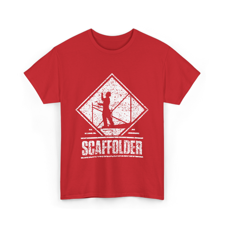 Scaffolder Scaffold Profession Scaffolders T-Shirt - Red