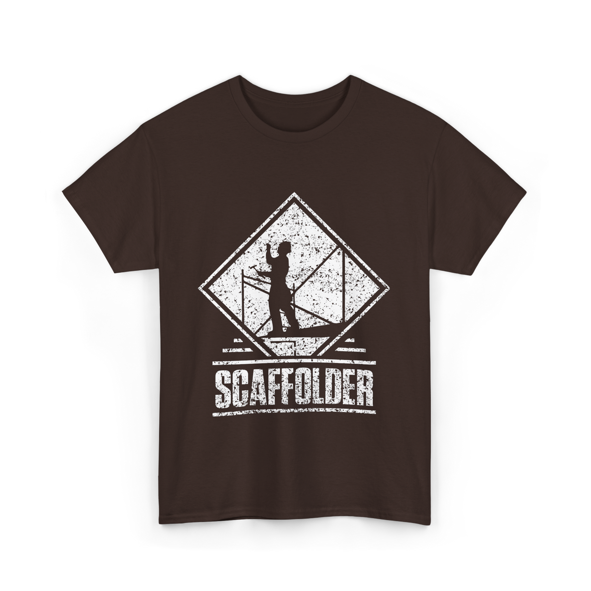 Scaffolder Scaffold Profession Scaffolders T-Shirt - Dark Chocolate