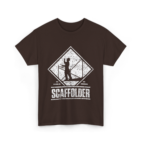 Scaffolder Scaffold Profession Scaffolders T-Shirt - Dark Chocolate